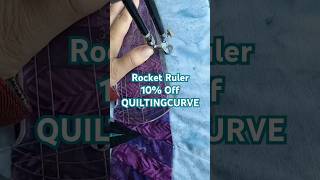 Rocket Quilting Ruler Demo quilting [upl. by Shanley223]