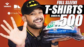 5 Best Full Sleeve TShirts Under ₹500 🔥 Amazon TShirt For Summer Haul 2024  ONE CHANCE [upl. by Donatelli994]