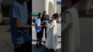 Bride of Frankenstein showing Thomas the bolts on Frankenstein shorts universalstudios autism [upl. by Dumanian661]