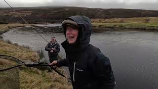 Salmon Fishing on the River Helmsdale January 11th 2024 [upl. by Lahsiv913]