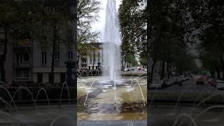 Fountain in Krefeld ⛲️ 🇩🇪 fountain krefeld germany [upl. by Jelks]