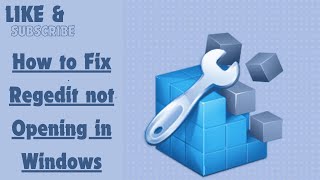 How to Fix Regedit not Opening in Windows [upl. by Belloir105]