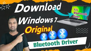 Download Windows 7 Original Bluetooth Driver  How to Download Bluetooth driver for Pc amp Laptop 🔥🔥 [upl. by Hainahpez]