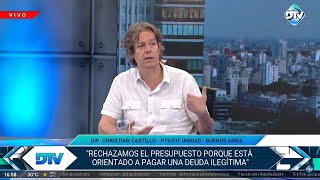 Christian Castillo quotEl presupuesto 2025 está orientado a pagar una deuda ilegalquot [upl. by Aibsel]