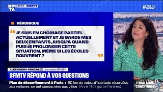 Jusquà quand pourraisje être en chômage partiel pour garder mes enfants  BFMTV vous répond [upl. by Attela]