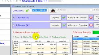 Traiter sa liasse fiscale à partir de deux balances [upl. by Wemolohtrab]