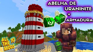 CAPTURANDO CRIATURAS ABELHA DE URANINITA  ATM10  EP09  MINECRAFT [upl. by Aremmat]