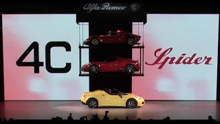 2015 Alfa Romeo 4C Spider Reveal  2015 North American International Auto Show  Alfa Romeo USA [upl. by Lauro164]