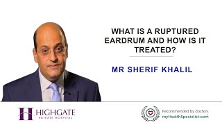 What is a ruptured eardrum and how is it treated [upl. by Spark189]