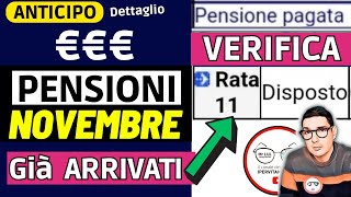 ANTICIPO⚡️ PENSIONI NOVEMBRE 2023 ➡ CEDOLINI IMPORTI ARRIVATI❗️❓ VERIFICA RIMBORSI AUMENTI CONGUAGLI [upl. by Ainnet]