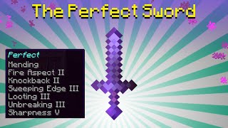 How to enchant a PERFECT Minecraft Sword  7 enchantments [upl. by Emmie]